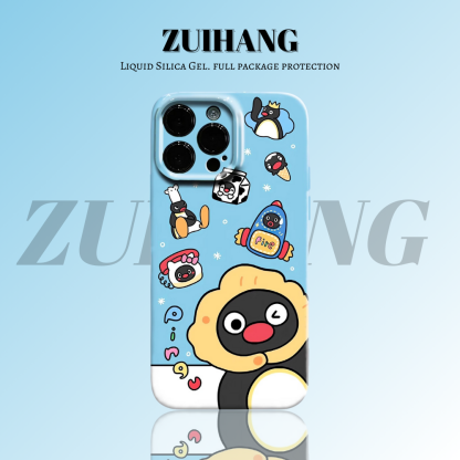 Pingu高清彩繪全包防摔菲林殼-ZUIHANG SHOP