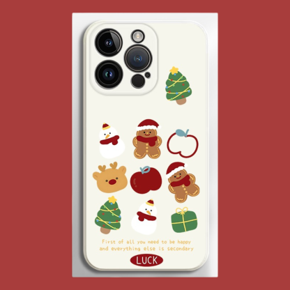 聖誕節液態矽膠全包防摔軟殼-ZUIHANG SHOP