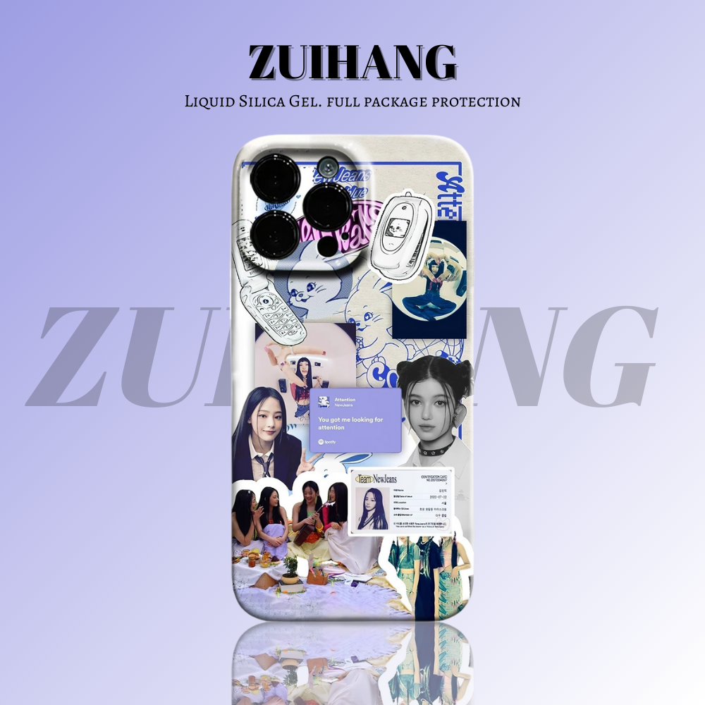 Newjeans高清彩繪全包防摔菲林殼-ZUIHANG SHOP