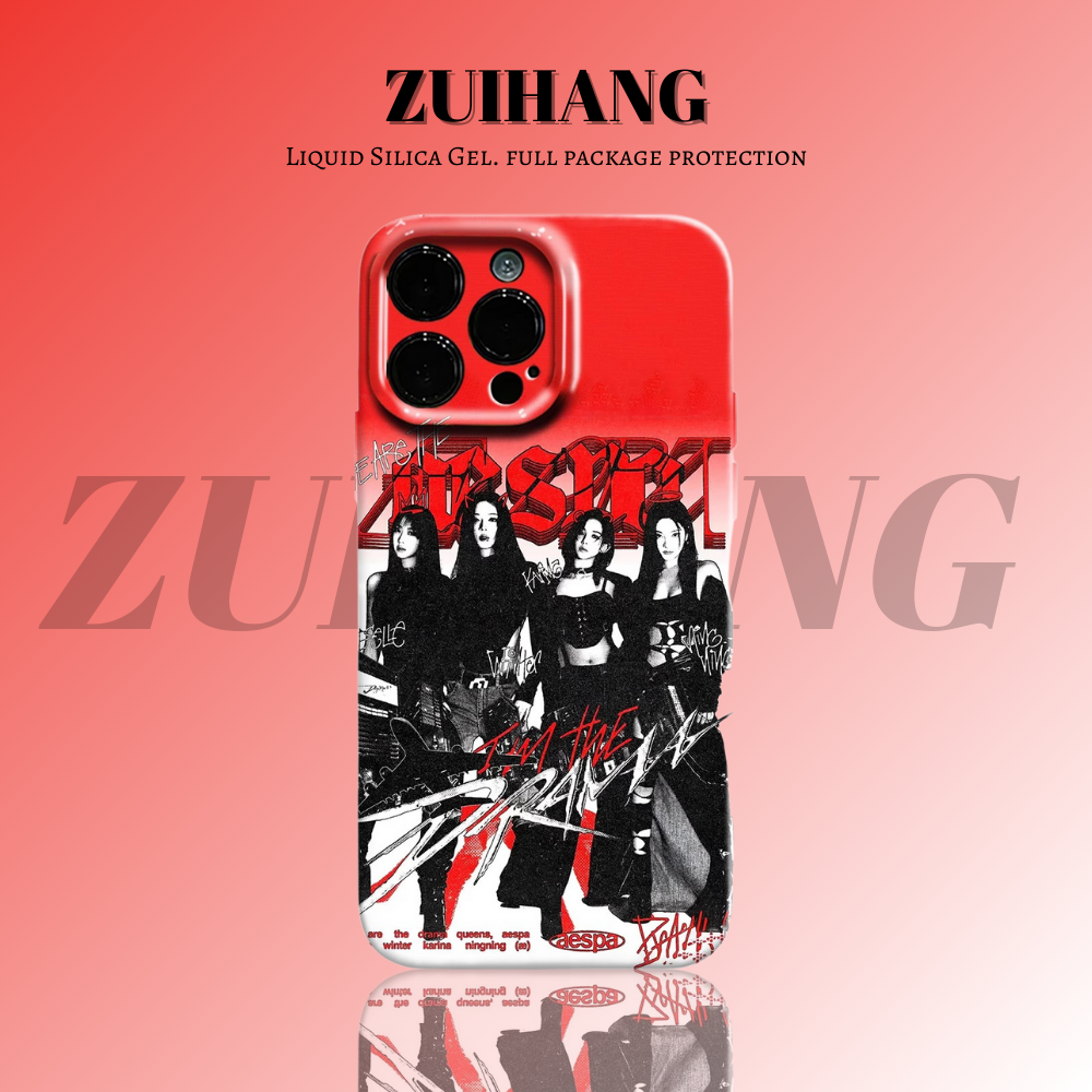 Aespa高清彩繪全包防摔菲林殼-ZUIHANG SHOP