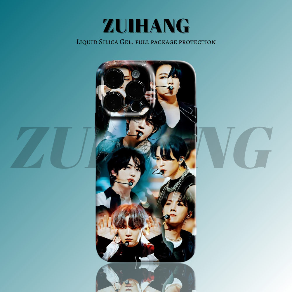 防彈少年團高清彩繪全包防摔菲林殼-ZUIHANG SHOP