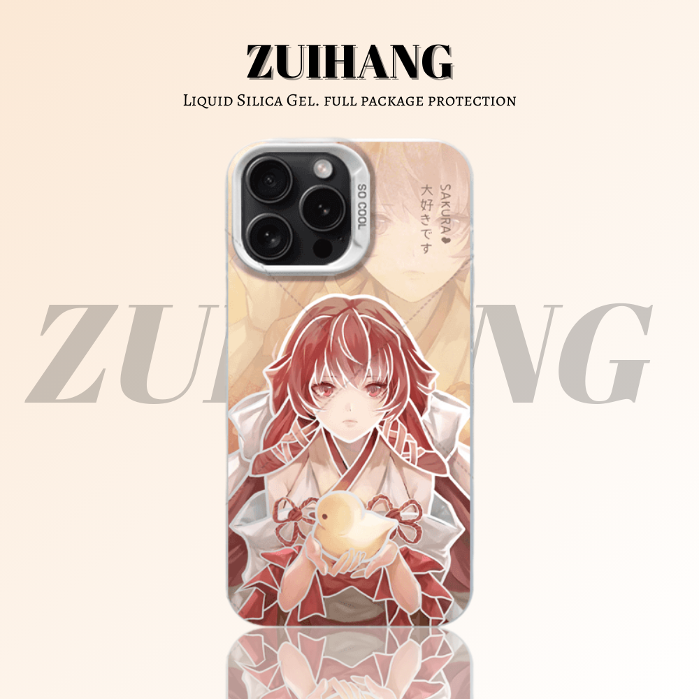 【大集合1.0】動漫彩銀線條漸變防摔手機殼-ZUIHANG SHOP