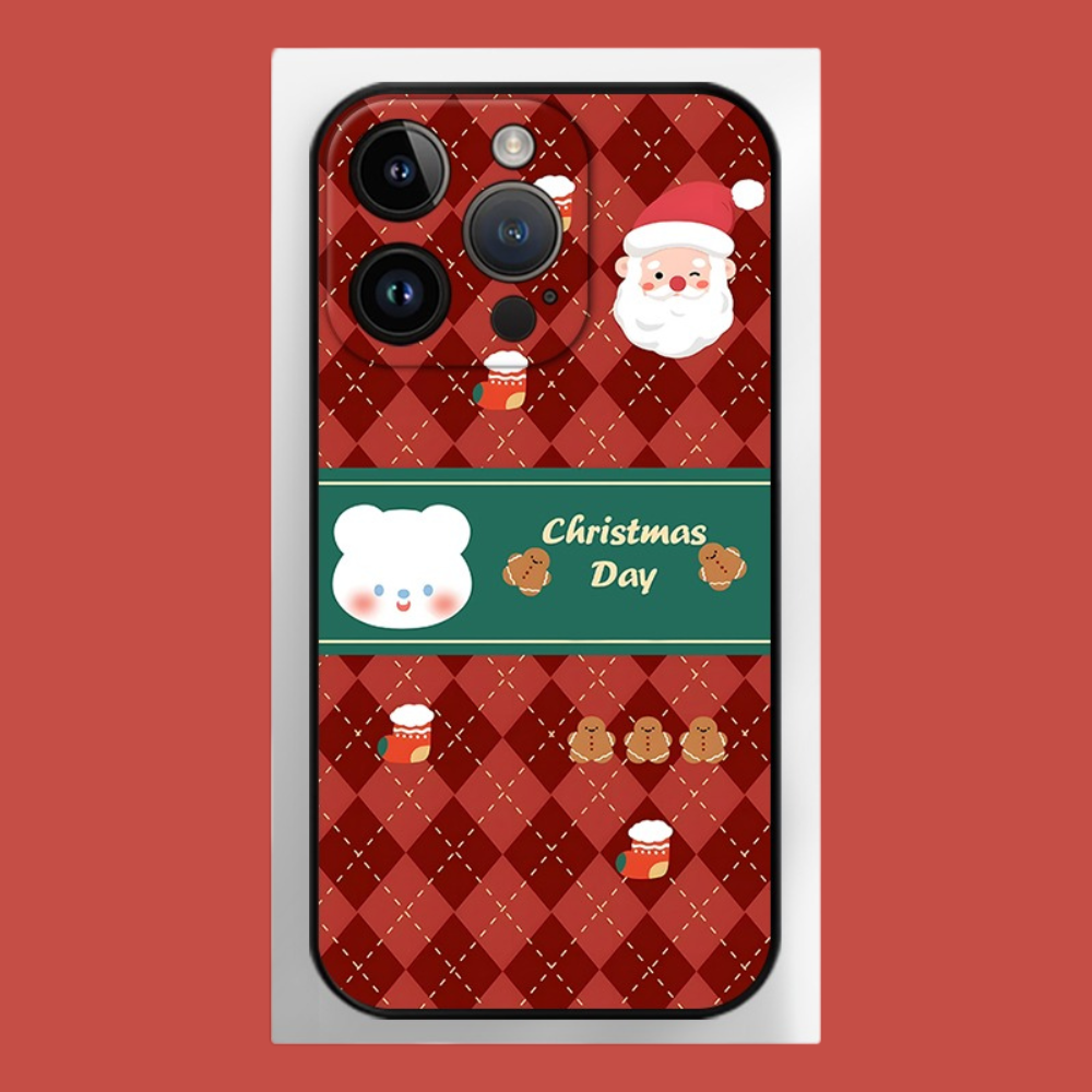 聖誕節液態矽膠全包防摔軟殼-ZUIHANG SHOP