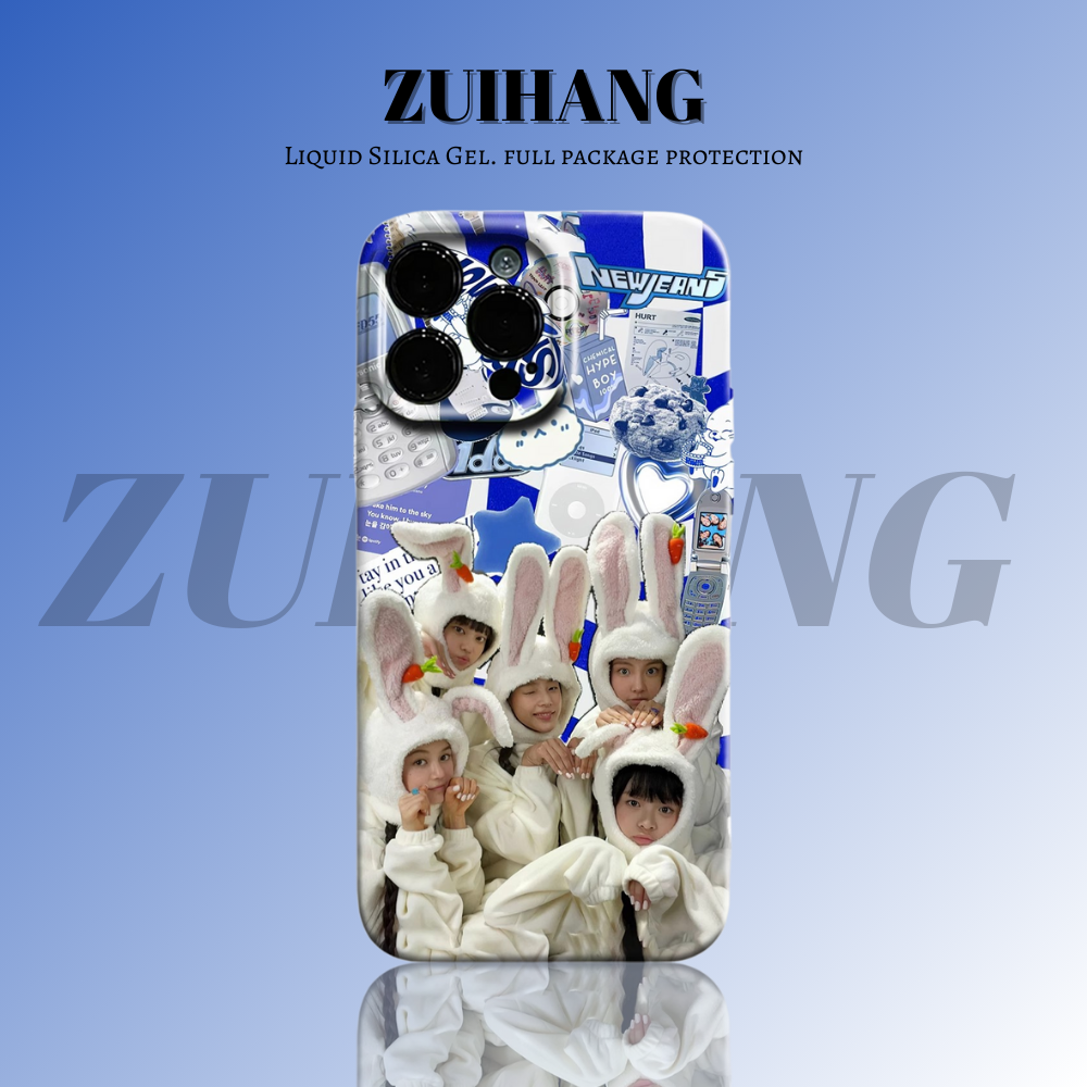 Newjeans高清彩繪全包防摔菲林殼-ZUIHANG SHOP