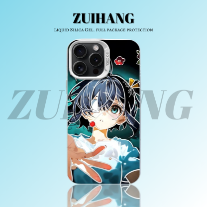 中二病也想談戀愛彩銀線條漸變防摔手機殼-ZUIHANG SHOP