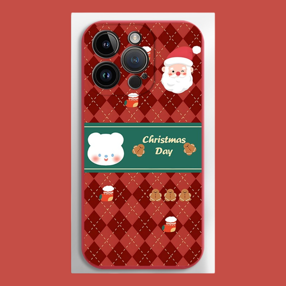 聖誕節液態矽膠全包防摔軟殼-ZUIHANG SHOP