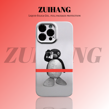 Pingu高清彩繪全包防摔菲林殼-ZUIHANG SHOP
