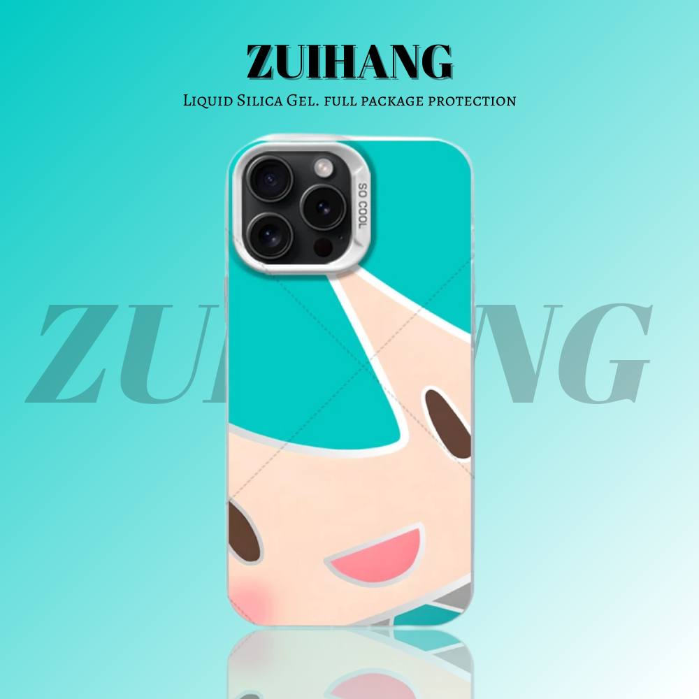 初音未來彩銀線條漸變防摔手機殼-ZUIHANG SHOP