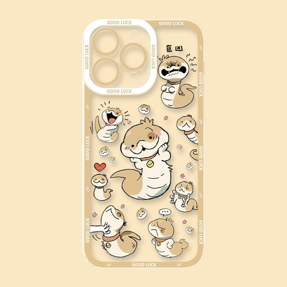 蛇狗點點天使眼透明防摔軟殼-ZUIHANG SHOP