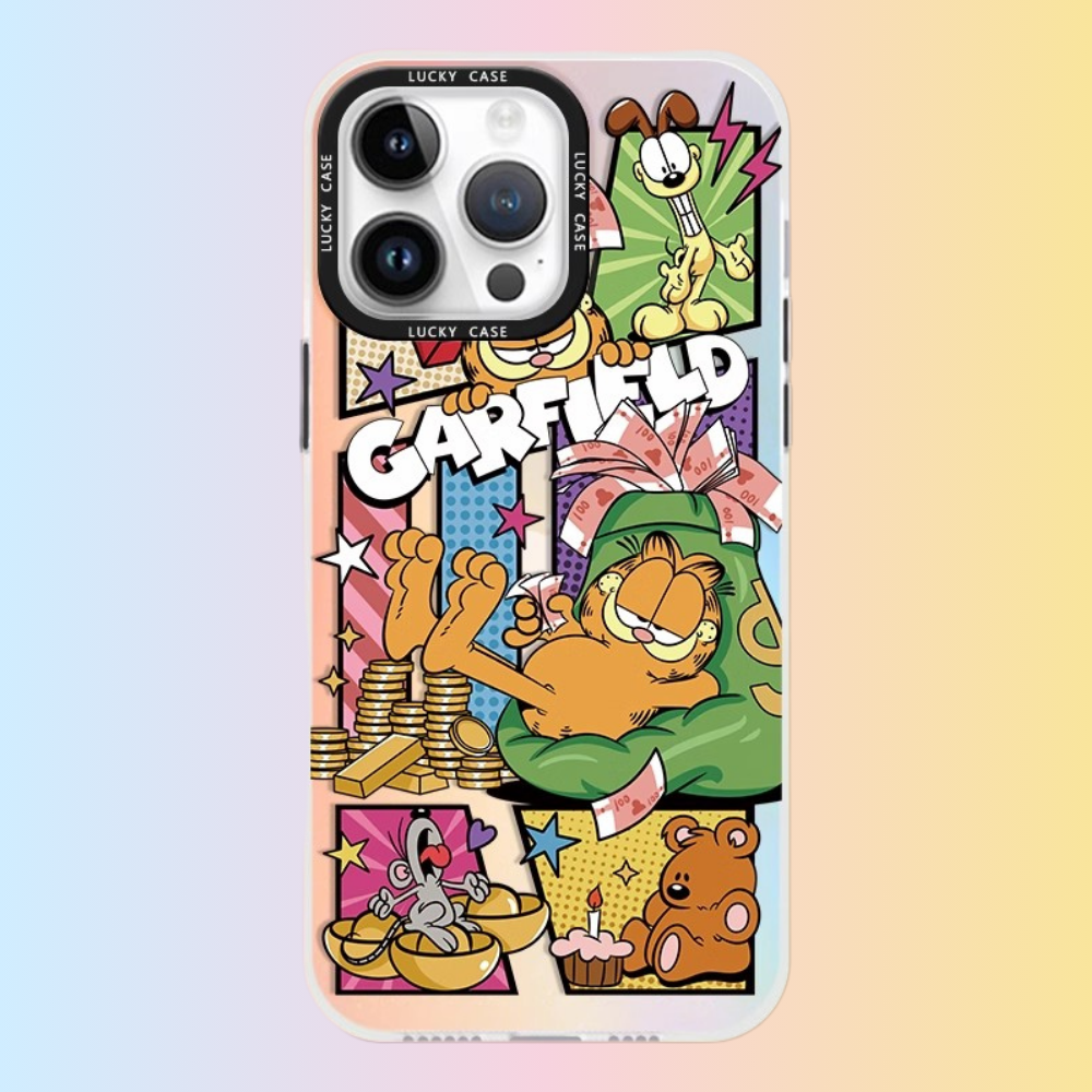 加菲貓極光鐳射防摔手機殼-ZUIHANG SHOP