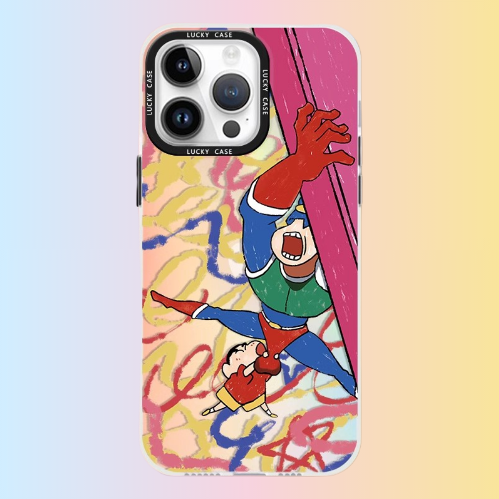 蠟筆小新極光鐳射防摔手機殼-ZUIHANG SHOP