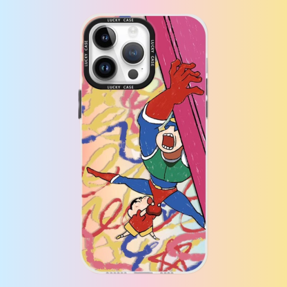 蠟筆小新極光鐳射防摔手機殼-ZUIHANG SHOP