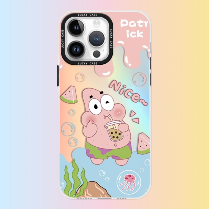 海綿寶寶極光鐳射防摔手機殼-ZUIHANG SHOP