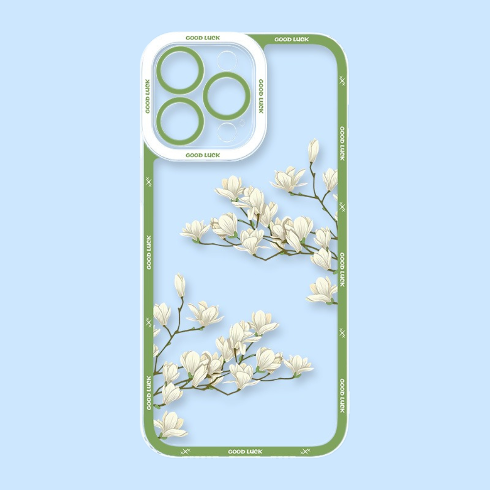 花海油畫天使眼透明防摔軟殼-ZUIHANG SHOP