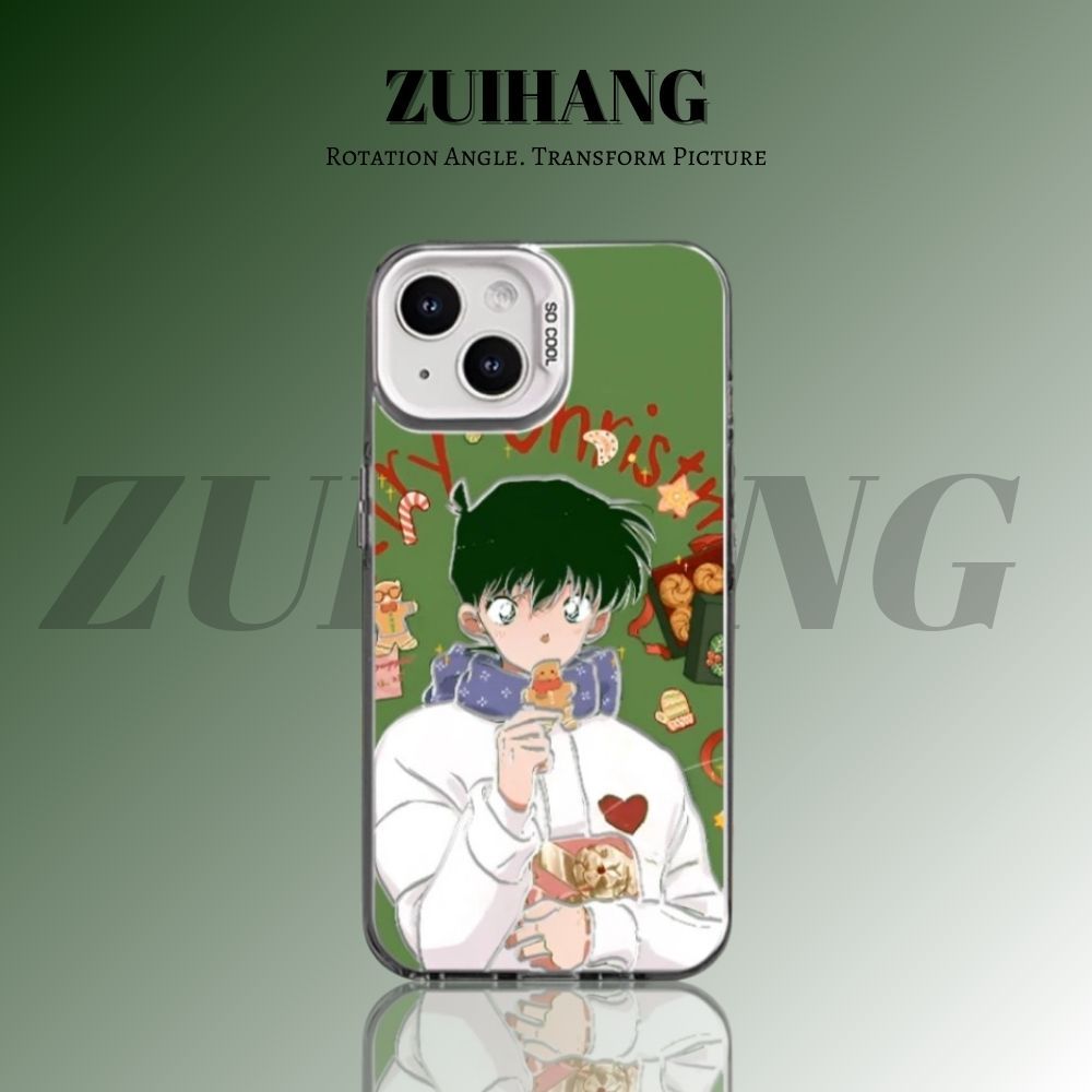 名偵探柯南彩銀線條漸變防摔手機殼-ZUIHANG SHOP