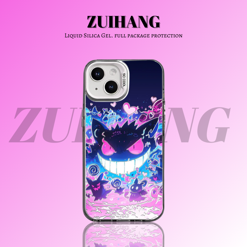 寶可夢彩銀線條漸變防摔手機殼-ZUIHANG SHOP