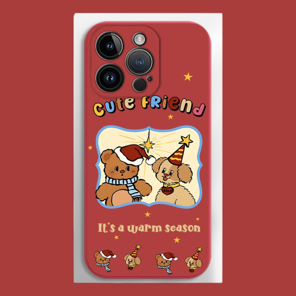 聖誕節液態矽膠全包防摔軟殼-ZUIHANG SHOP