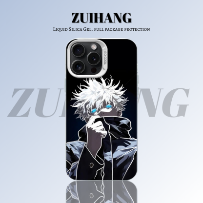 咒術迴戰彩銀線條漸變防摔手機殼-ZUIHANG SHOP