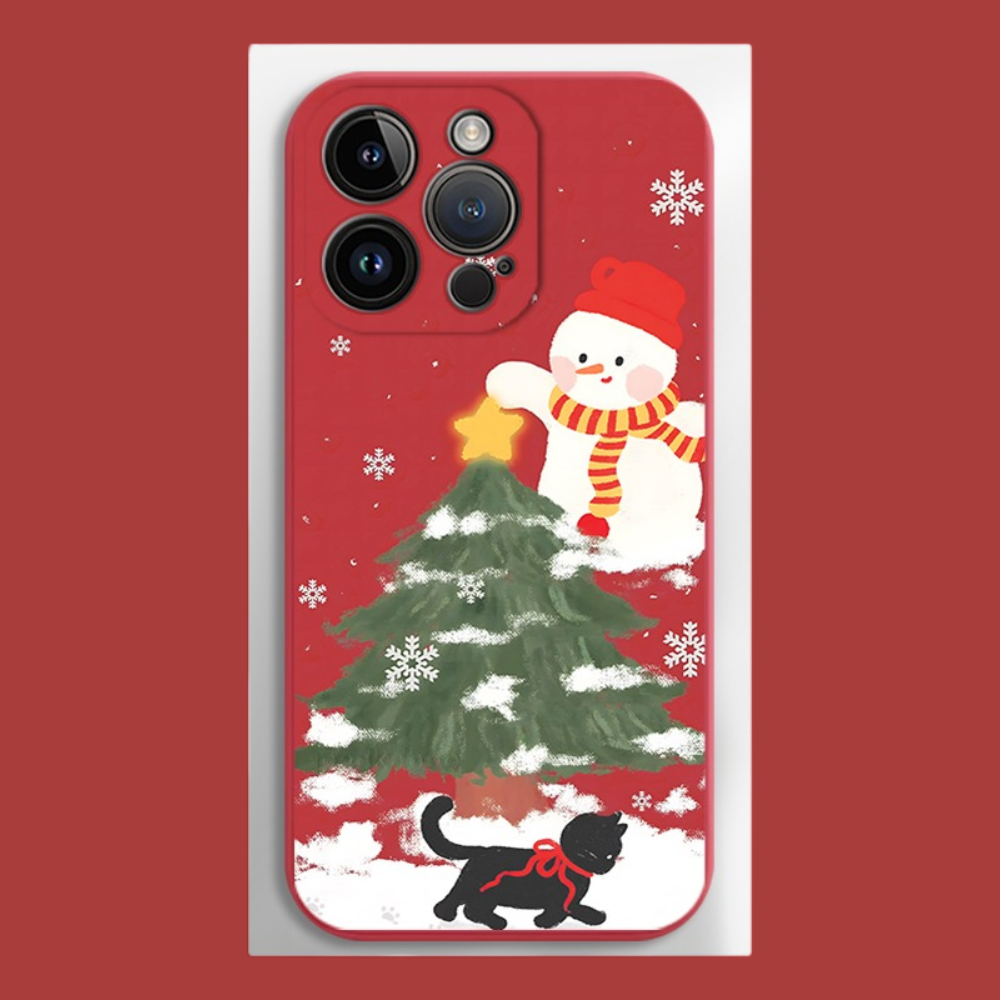 聖誕節液態矽膠全包防摔軟殼-ZUIHANG SHOP