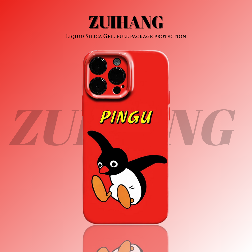 Pingu高清彩繪全包防摔菲林殼-ZUIHANG SHOP