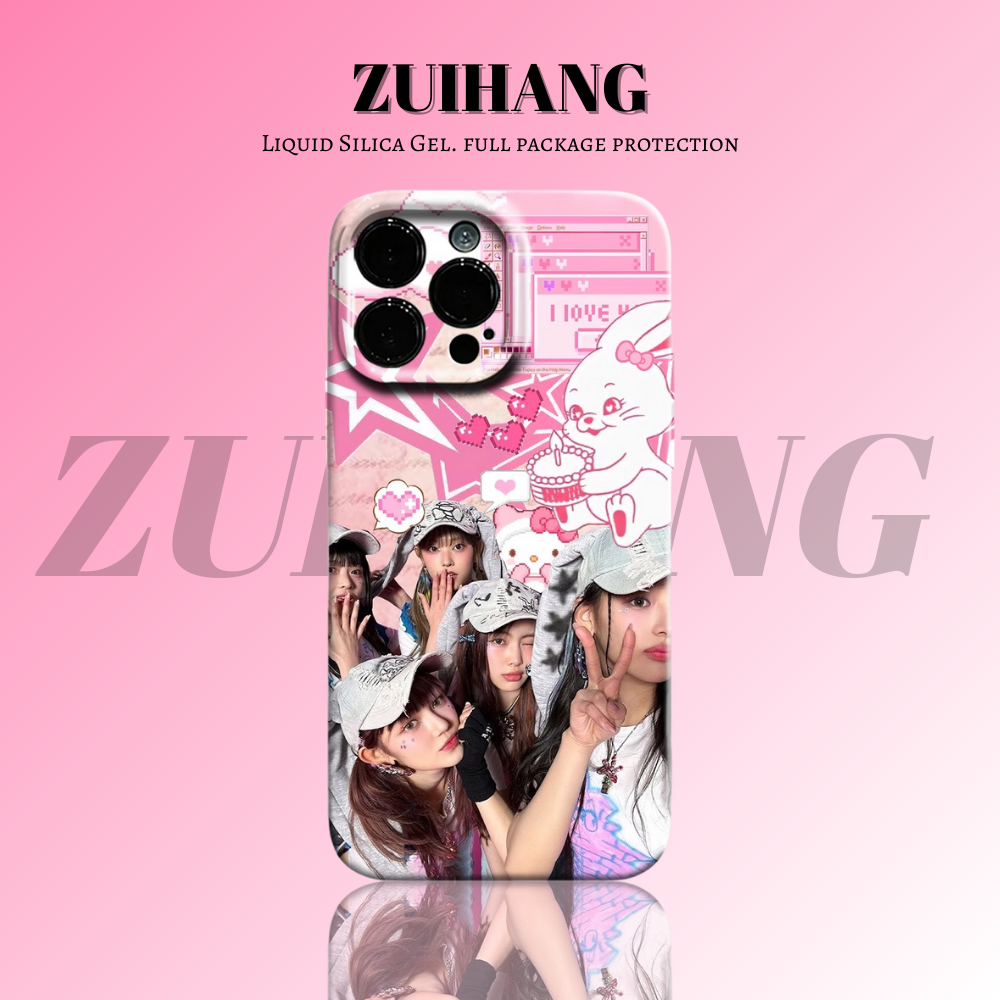Newjeans高清彩繪全包防摔菲林殼-ZUIHANG SHOP