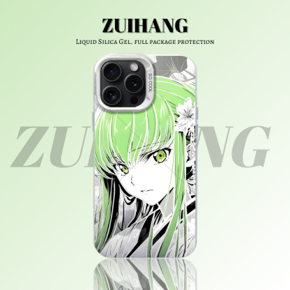 反叛的魯路修彩銀線條漸變防摔手機殼-ZUIHANG SHOP