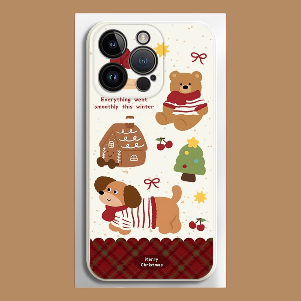 聖誕節液態矽膠全包防摔軟殼-ZUIHANG SHOP