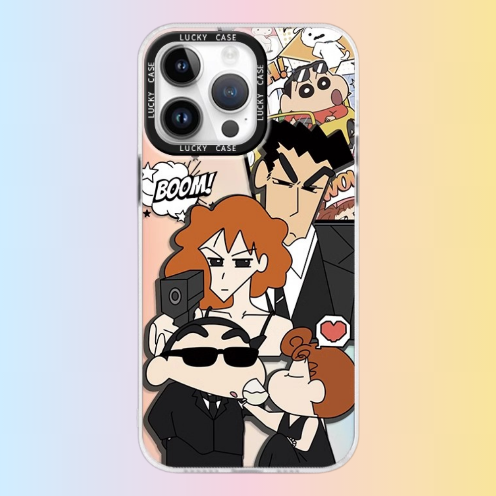 蠟筆小新極光鐳射防摔手機殼-ZUIHANG SHOP