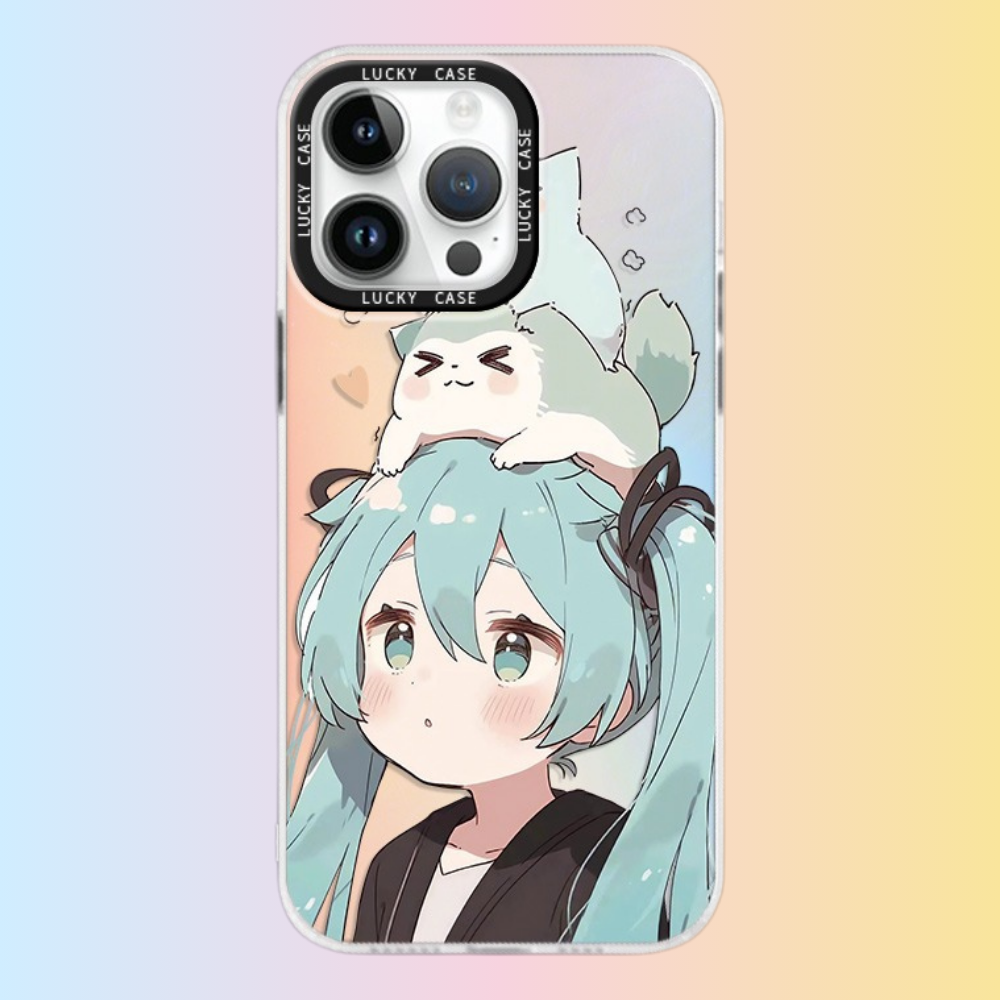 初音未來極光鐳射防摔手機殼