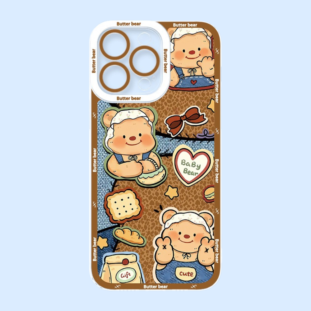 奶油小熊天使眼透明防摔軟殼-ZUIHANG SHOP