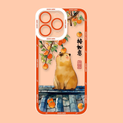 卡皮巴拉天使眼透明防摔軟殼-ZUIHANG SHOP