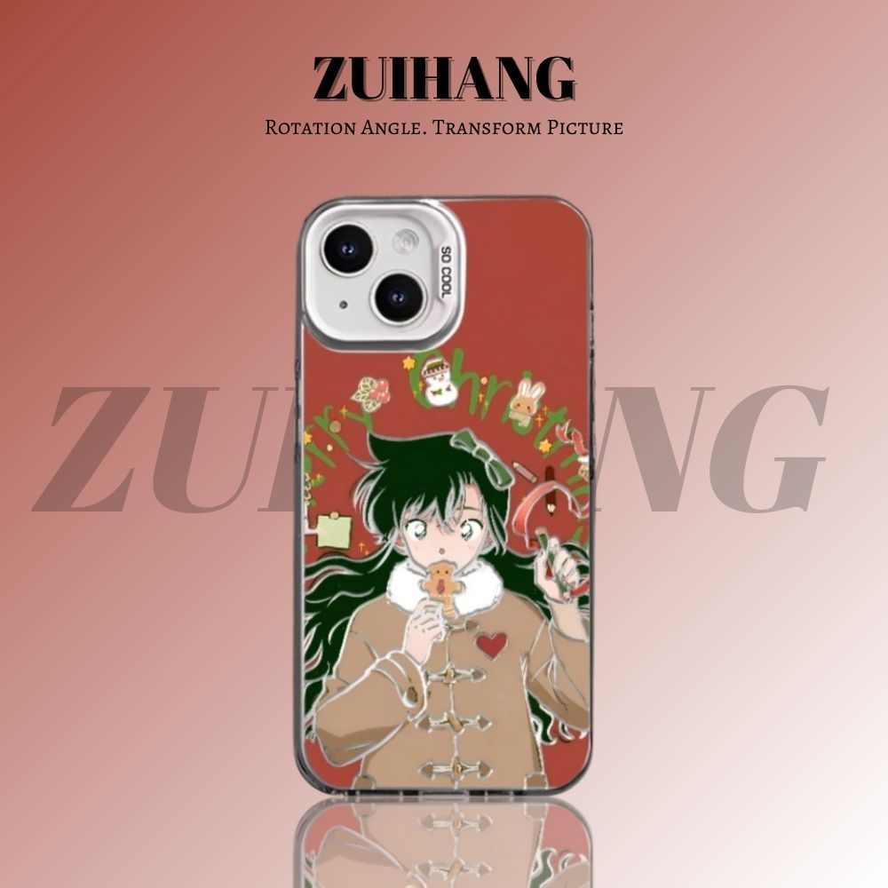 名偵探柯南彩銀線條漸變防摔手機殼-ZUIHANG SHOP