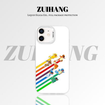 寶可夢彩銀線條漸變防摔手機殼-ZUIHANG SHOP