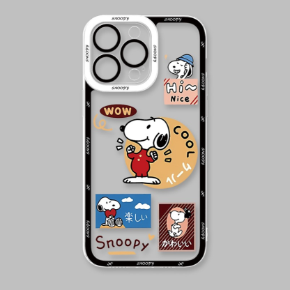 Snoopy史努比天使眼透明防摔軟殼