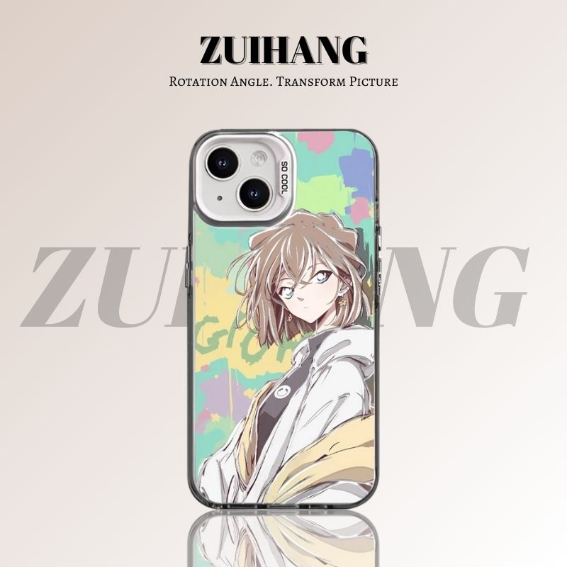 名偵探柯南彩銀線條漸變防摔手機殼-ZUIHANG SHOP