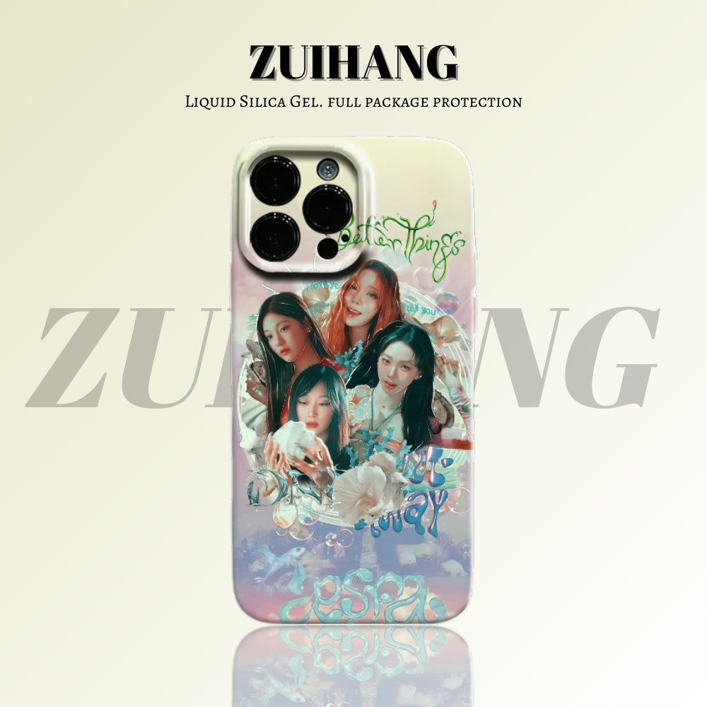 Aespa高清彩繪全包防摔菲林殼-ZUIHANG SHOP