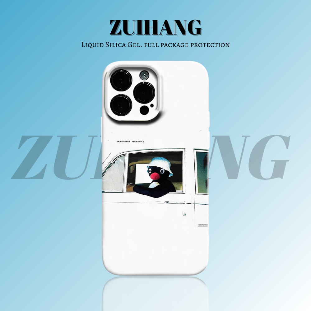Pingu高清彩繪全包防摔菲林殼-ZUIHANG SHOP
