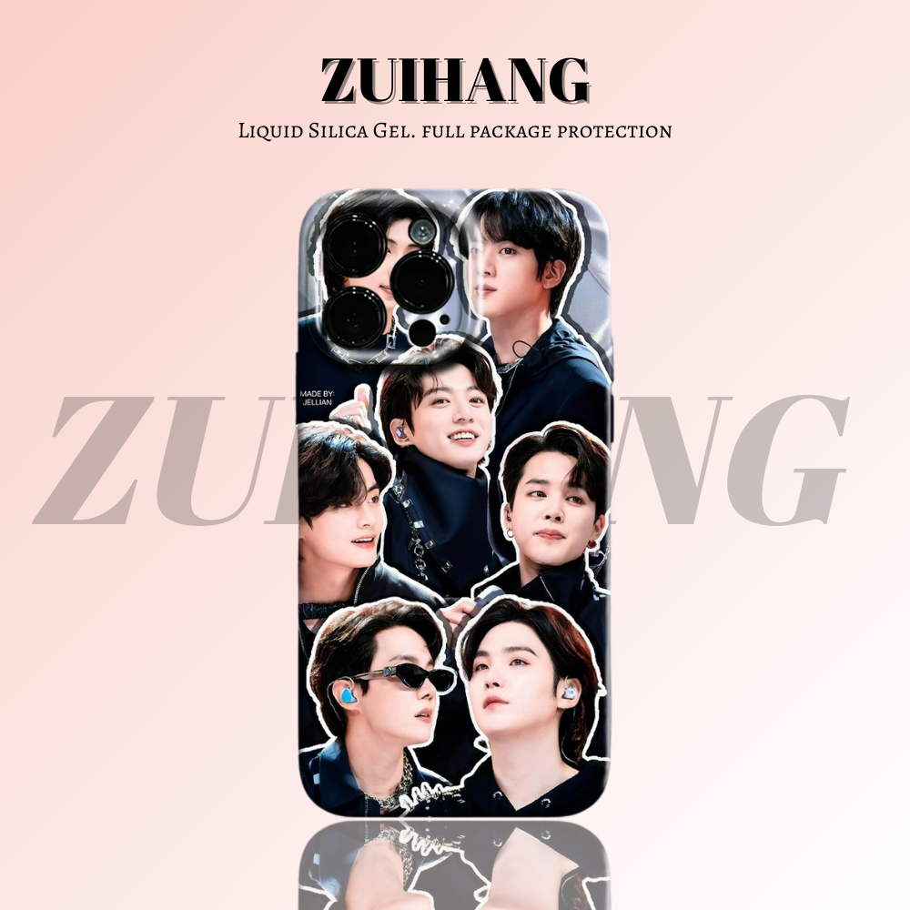 防彈少年團高清彩繪全包防摔菲林殼-ZUIHANG SHOP