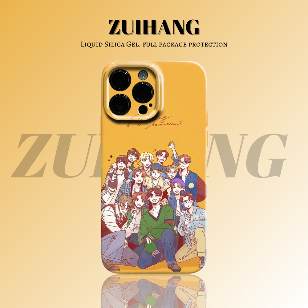 Seventeen高清彩繪全包防摔菲林殼-ZUIHANG SHOP