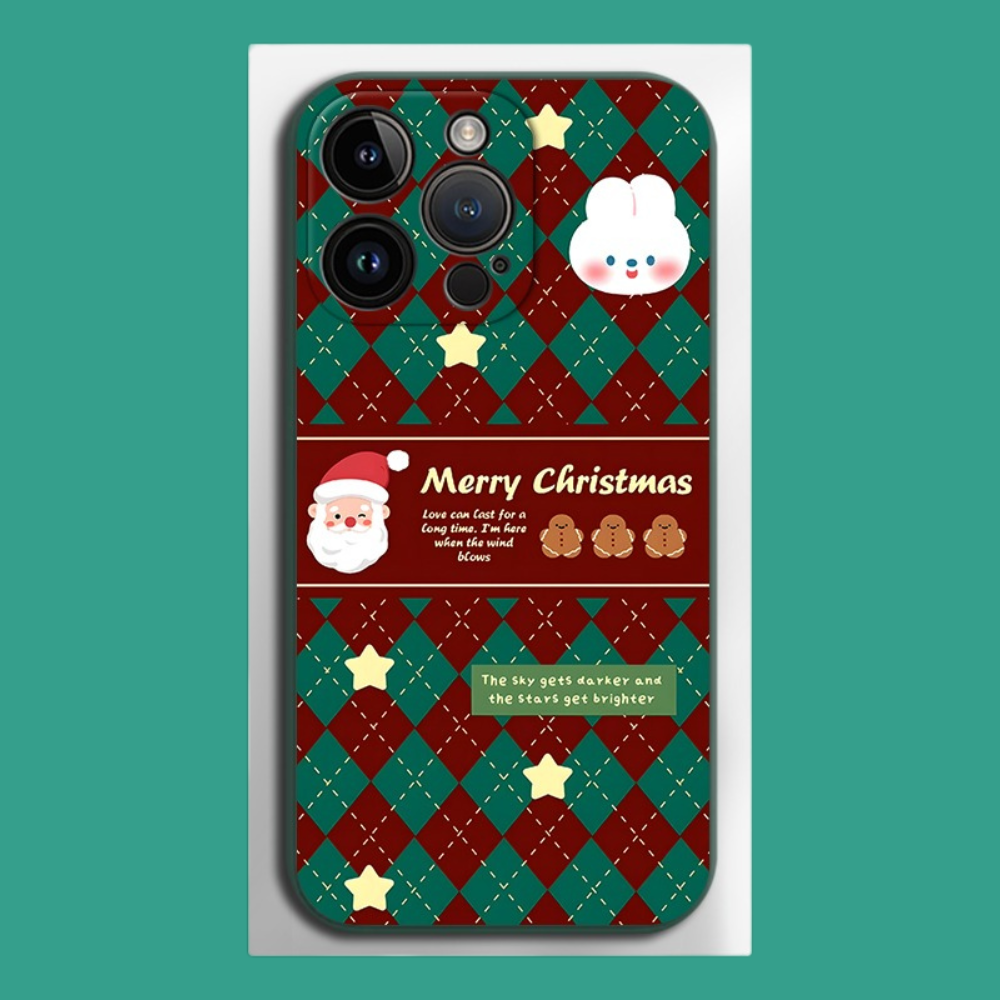 聖誕節液態矽膠全包防摔軟殼-ZUIHANG SHOP