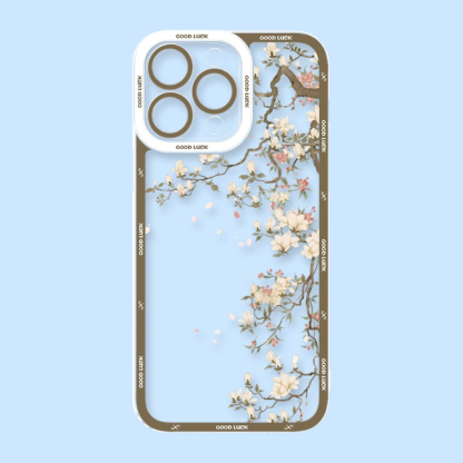 花海油畫天使眼透明防摔軟殼-ZUIHANG SHOP