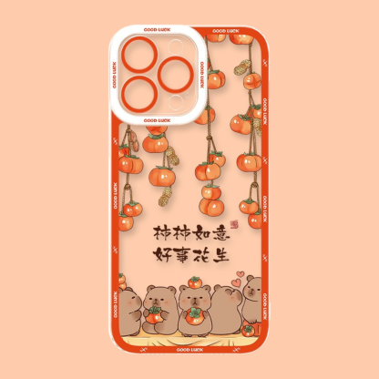 卡皮巴拉天使眼透明防摔軟殼-ZUIHANG SHOP