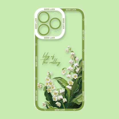 花海油畫天使眼透明防摔軟殼-ZUIHANG SHOP