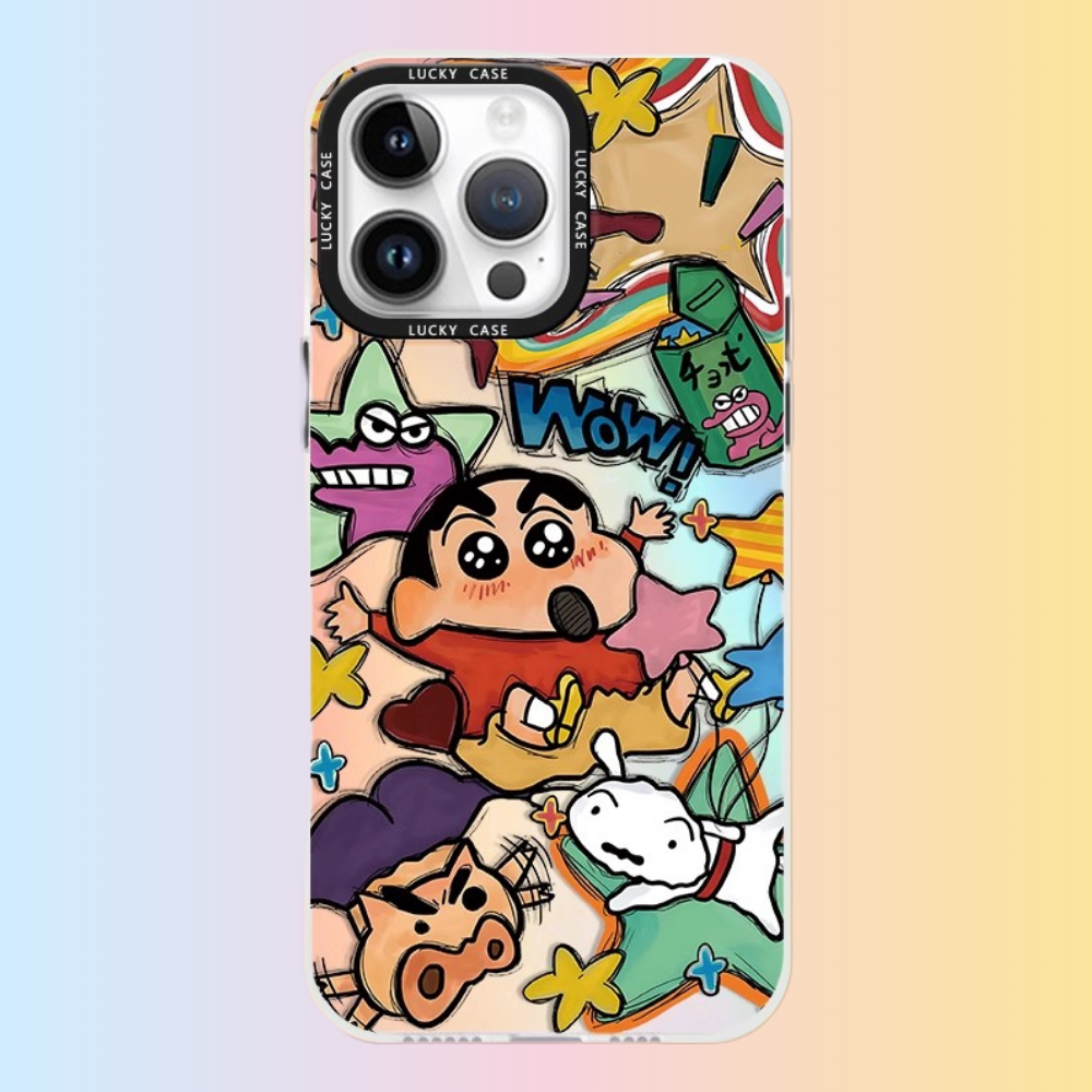 蠟筆小新極光鐳射防摔手機殼-ZUIHANG SHOP