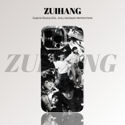 防彈少年團高清彩繪全包防摔菲林殼-ZUIHANG SHOP