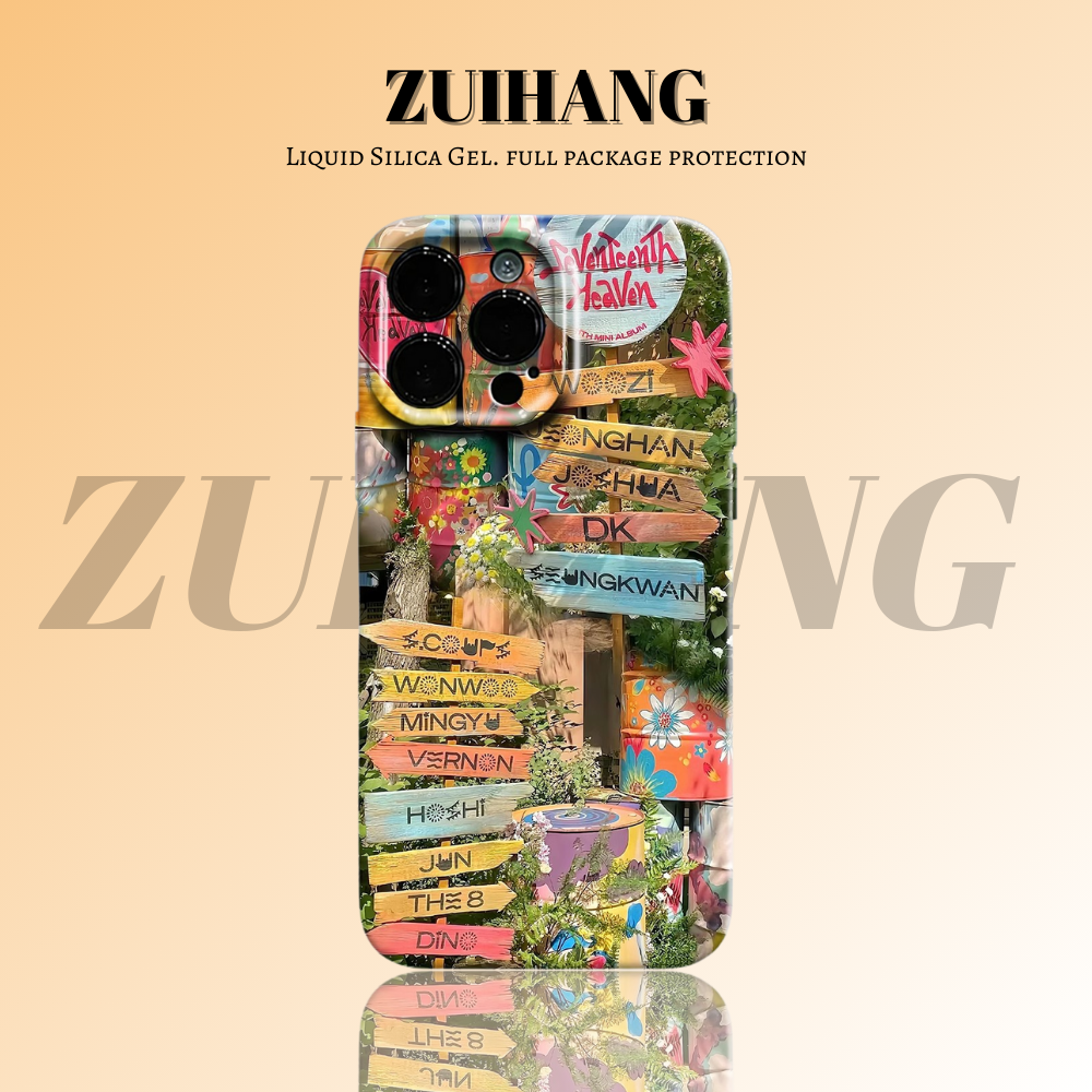 Seventeen高清彩繪全包防摔菲林殼-ZUIHANG SHOP