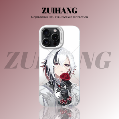 原神彩銀線條漸變防摔手機殼-ZUIHANG SHOP