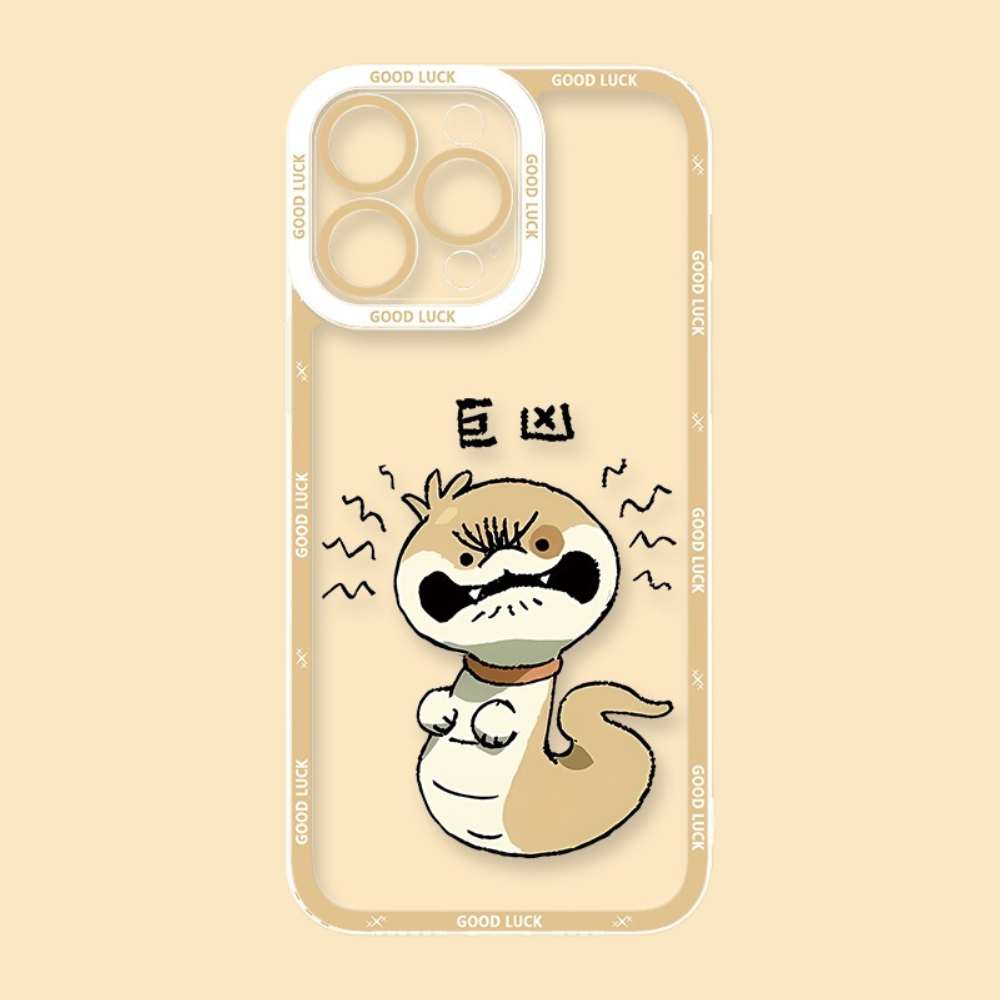 蛇狗點點天使眼透明防摔軟殼-ZUIHANG SHOP