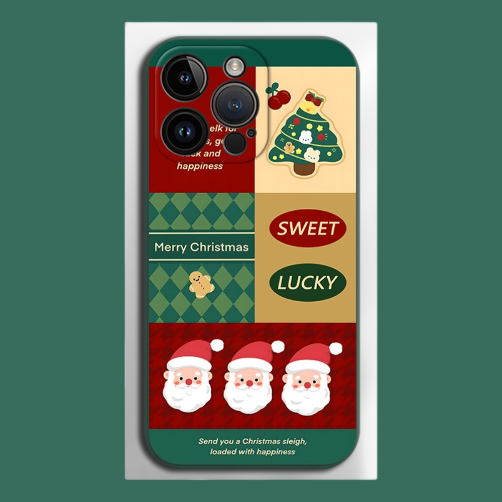 聖誕節液態矽膠全包防摔軟殼-ZUIHANG SHOP