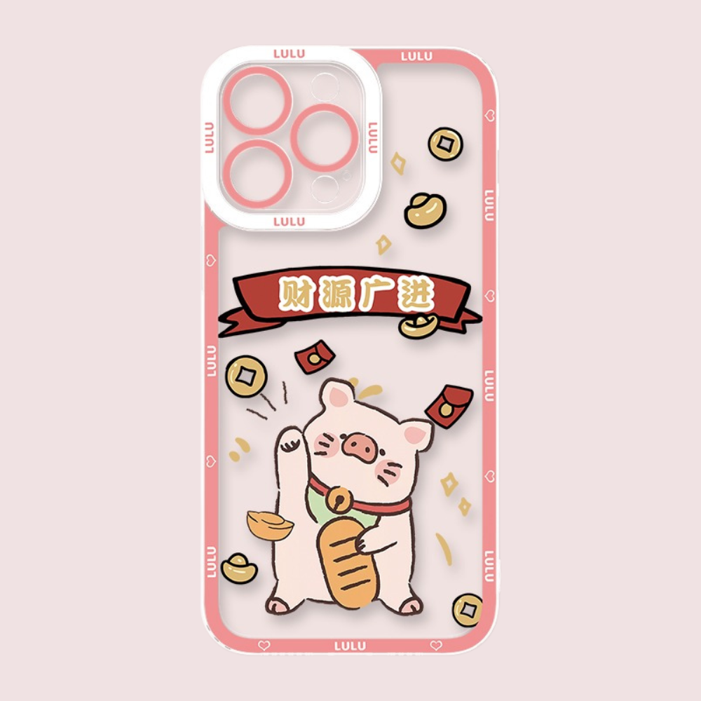 罐頭豬LuLu天使眼透明防摔軟殼-ZUIHANG SHOP